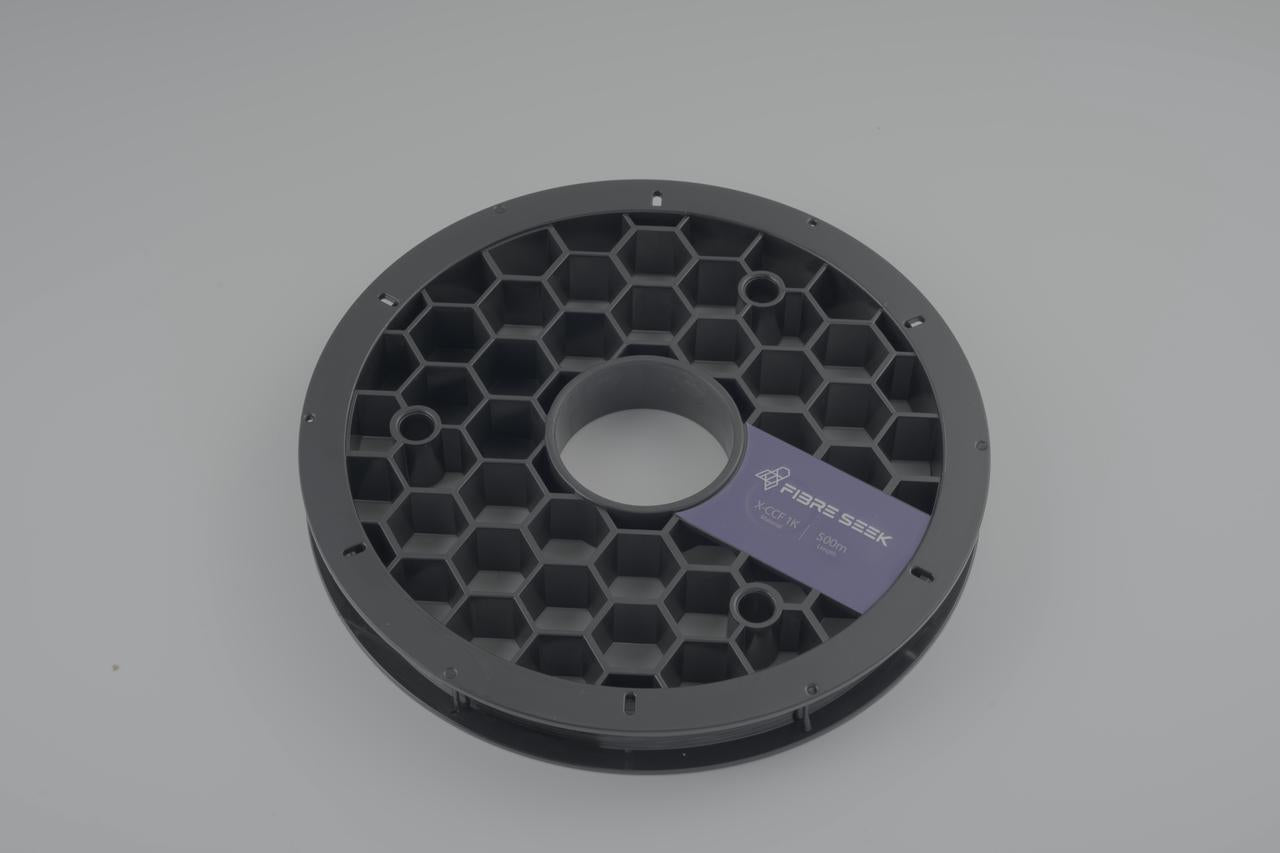 FibreSeek X-CCF continuous carbon fibre spool, top view